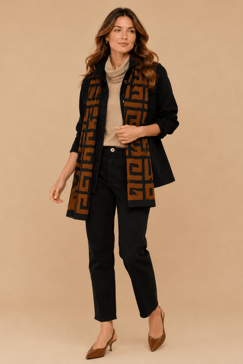 PASHMINA ESTAMPA LABIRINTO -1-